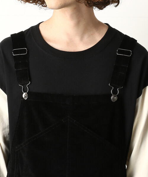 Purple&Yellow(パープルアンドイエロー)の「コーデュロイオーバーオール(サロペット/オーバーオール・メンズ・ブラック/オレンジ/オフホワイト・MEDIUM/SMALL/LARGE)」の11枚目の写真