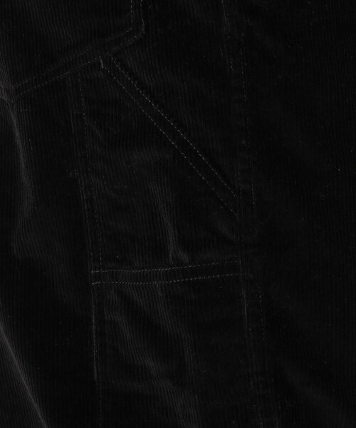 Purple&Yellow(パープルアンドイエロー)の「コーデュロイオーバーオール(サロペット/オーバーオール・メンズ・ブラック/オレンジ/オフホワイト・MEDIUM/SMALL/LARGE)」の16枚目の写真