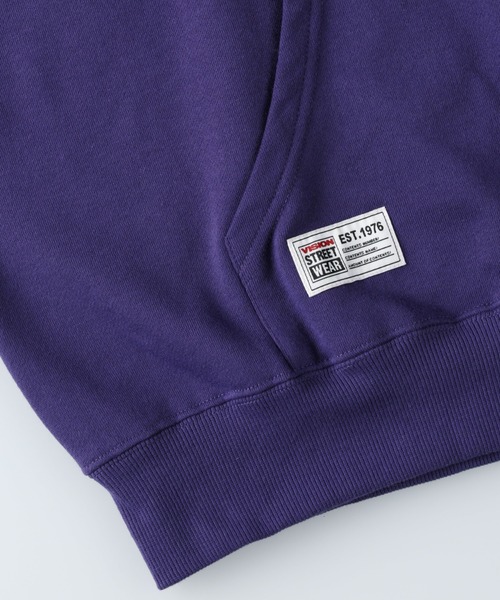 VISION STREET WEAR（ヴィジョンストリートウェア）の「【VISION STREET】ロゴスウェットパーカー（パーカー・メンズ・グリーン/パープル/ブラック・M/S/L/XL）」の9枚目の写真