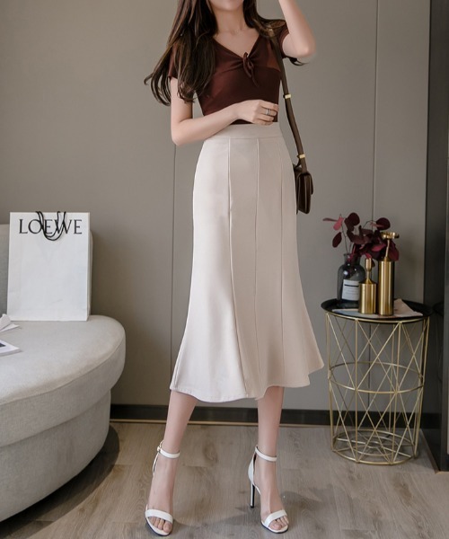 yuue' ( wear )(ユーイ)の「マーメイドシルエットスカート(スカート・レディース・ブラック/ライトベージュ・SMALL/LARGE/X-LARGE/MIDIUM/MEDIUM)」の18枚目の写真