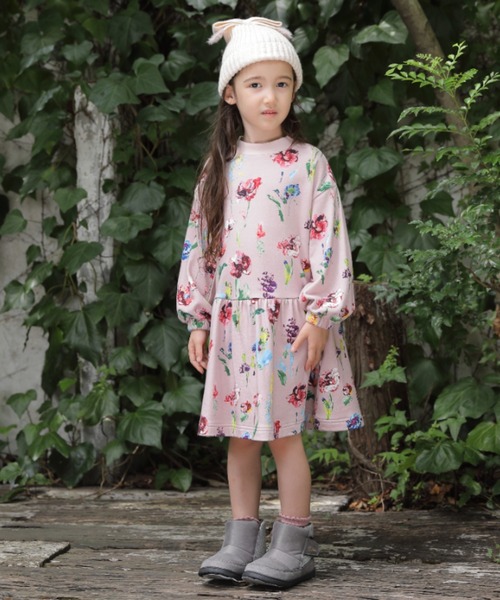 hakkakids ハッカキッズ 両耳柄さくらプリントワンピース フォーマル