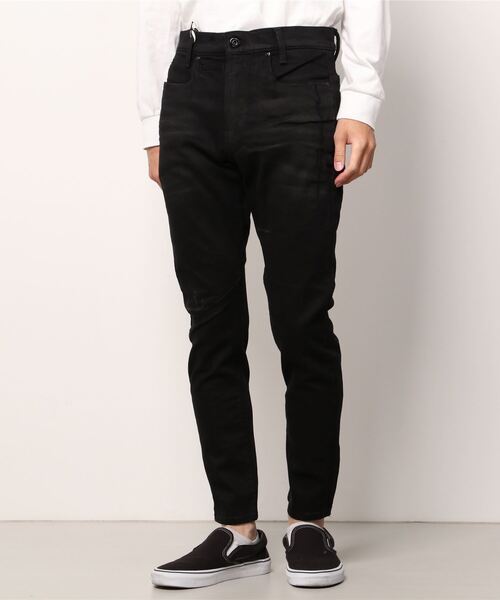 G-STAR（ジースター）の「D-STAQ 3D SLIM JEANS/スリムテーパード（デニムパンツ・メンズ・ダークブラック・27/30/28/30/29/30/32/32/27/32/36/32/31/30/31/32/29/32/33/30/30/32/34/32/28/32/26/30/34/30/30/30/33/32/32/30）」の2枚目の写真