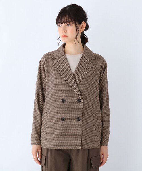 Cutie Blonde（キューティーブロンド）の「◆【S-L】チェックジャケット（テーラードジャケット・レディース・ブラック系1/ブラウン系2・01/02/03）」の21枚目の写真