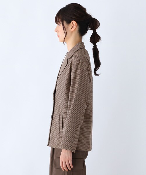 Cutie Blonde（キューティーブロンド）の「◆【S-L】チェックジャケット（テーラードジャケット・レディース・ブラック系1/ブラウン系2・01/02/03）」の22枚目の写真