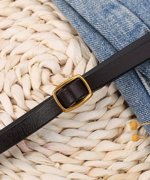 SETUP7(セットアップセブン)の「【SETUP7】ノーステッチフェイクレザーベルト KNF(ベルト・レディース・ホワイト/ブラック/ダークブラウン/ブラウン/レッド/キャメル・FREE)」の7枚目の写真