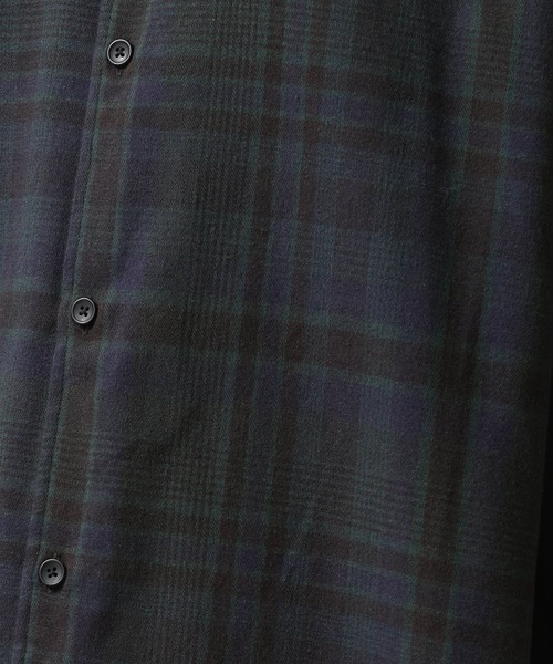 NANO universe（ナノユニバース）の「フランネルビッグシャツ 長袖（シャツ/ブラウス・メンズ・ブラウン/アイボリー/その他1/その他2・M/S/L）」の9枚目の写真