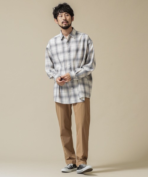 NANO universe（ナノユニバース）の「フランネルビッグシャツ 長袖（シャツ/ブラウス・メンズ・ブラウン/アイボリー/その他1/その他2・M/S/L）」の11枚目の写真