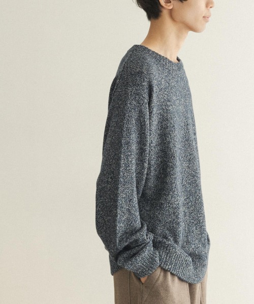 FORK&SPOON（フォークアンドスプーン）の「FORK&SPOON　リリーヤーンニットプルオーバー（ニット/セーター・メンズ・ホワイト系その他/ブルー系その他・4/5）」の22枚目の写真