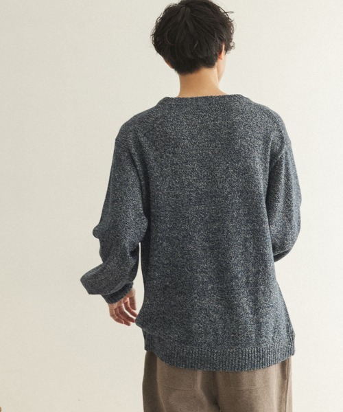 FORK&SPOON（フォークアンドスプーン）の「FORK&SPOON　リリーヤーンニットプルオーバー（ニット/セーター・メンズ・ホワイト系その他/ブルー系その他・4/5）」の3枚目の写真