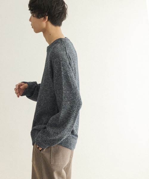 FORK&SPOON（フォークアンドスプーン）の「FORK&SPOON　リリーヤーンニットプルオーバー（ニット/セーター・メンズ・ホワイト系その他/ブルー系その他・4/5）」の12枚目の写真