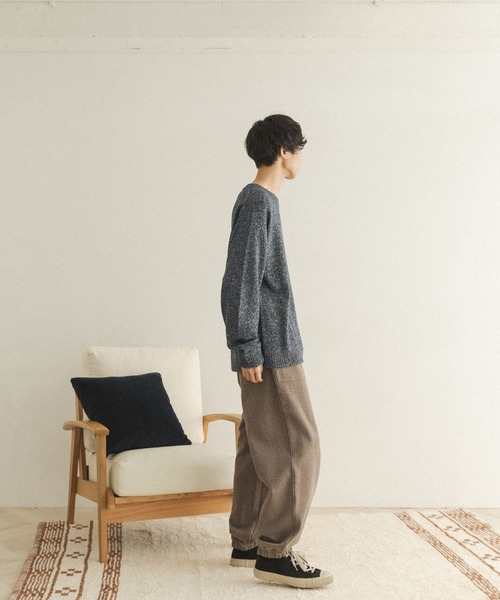 FORK&SPOON（フォークアンドスプーン）の「FORK&SPOON　リリーヤーンニットプルオーバー（ニット/セーター・メンズ・ホワイト系その他/ブルー系その他・4/5）」の19枚目の写真