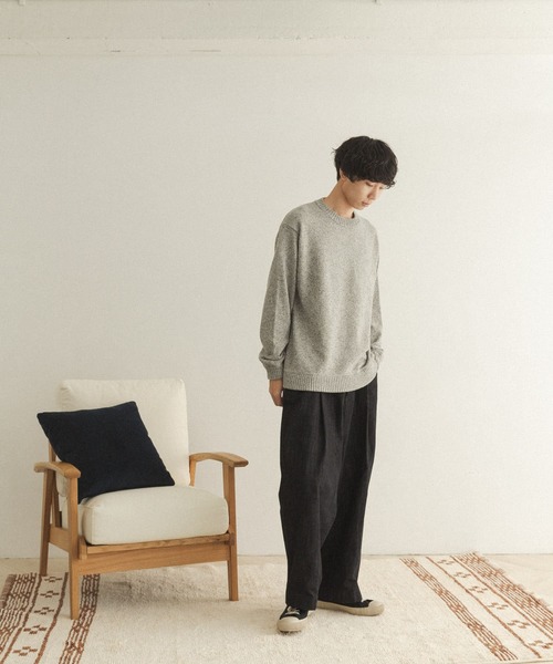 FORK&SPOON（フォークアンドスプーン）の「FORK&SPOON　リリーヤーンニットプルオーバー（ニット/セーター・メンズ・ホワイト系その他/ブルー系その他・4/5）」の7枚目の写真