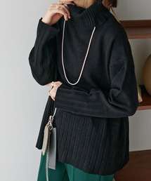 DISCOAT | バックスリットタートルネックプルオーバー(ニット/セーター)