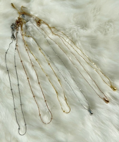 PairPair(ペアペア)の「ティアドロップネックレス(ネックレス・レディース・シルバー/ゴールド/ピンクゴールド・フリー)」の12枚目の写真