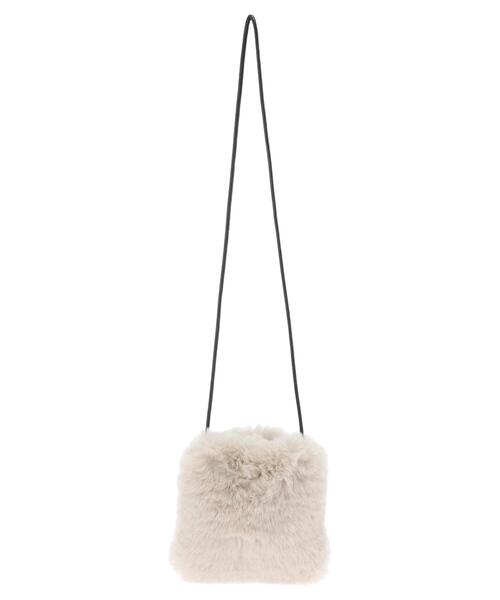 Green　Parks（グリーンパークス）の「・エコファーミニショルダーバッグ＊（ショルダーバッグ・レディース・ブルー/グリーン/グレー/アイボリー/モカ・FREE）」の21枚目の写真