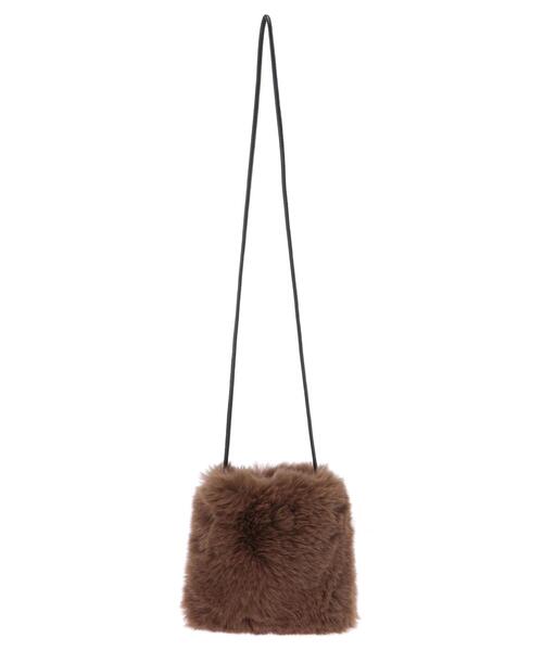 Green　Parks（グリーンパークス）の「・エコファーミニショルダーバッグ＊（ショルダーバッグ・レディース・ブルー/グリーン/グレー/アイボリー/モカ・FREE）」の18枚目の写真