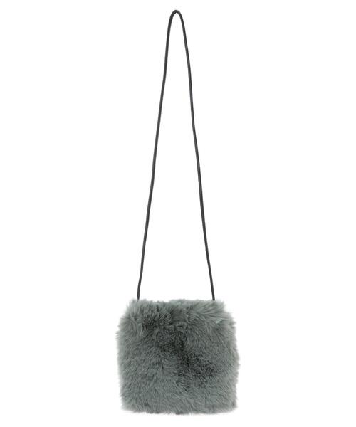 Green　Parks（グリーンパークス）の「・エコファーミニショルダーバッグ＊（ショルダーバッグ・レディース・ブルー/グリーン/グレー/アイボリー/モカ・FREE）」の19枚目の写真