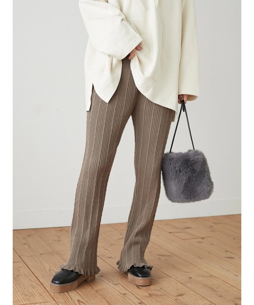 Green　Parks（グリーンパークス）の「・エコファーミニショルダーバッグ＊（ショルダーバッグ・レディース・ブルー/グリーン/グレー/アイボリー/モカ・FREE）」の11枚目の写真