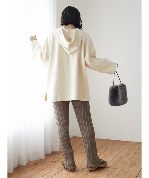 Green　Parks（グリーンパークス）の「・エコファーミニショルダーバッグ＊（ショルダーバッグ・レディース・ブルー/グリーン/グレー/アイボリー/モカ・FREE）」の6枚目の写真