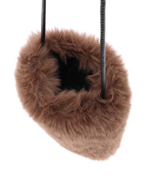 Green　Parks（グリーンパークス）の「・エコファーミニショルダーバッグ＊（ショルダーバッグ・レディース・ブルー/グリーン/グレー/アイボリー/モカ・FREE）」の7枚目の写真