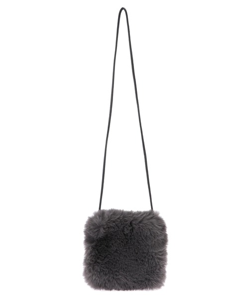 Green　Parks（グリーンパークス）の「・エコファーミニショルダーバッグ＊（ショルダーバッグ・レディース・ブルー/グリーン/グレー/アイボリー/モカ・FREE）」の15枚目の写真