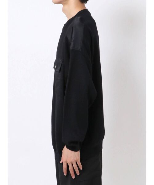 COTORICA(コトリカ)の「ミリタリーパッチクルーネックニット(ニット/セーター・メンズ・ブラック/オリーブ・MEDIUM/LARGE)」の13枚目の写真