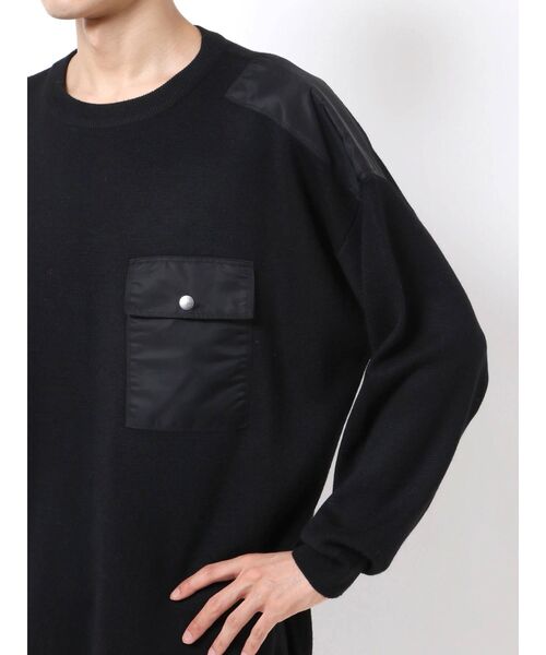 COTORICA(コトリカ)の「ミリタリーパッチクルーネックニット(ニット/セーター・メンズ・ブラック/オリーブ・MEDIUM/LARGE)」の16枚目の写真