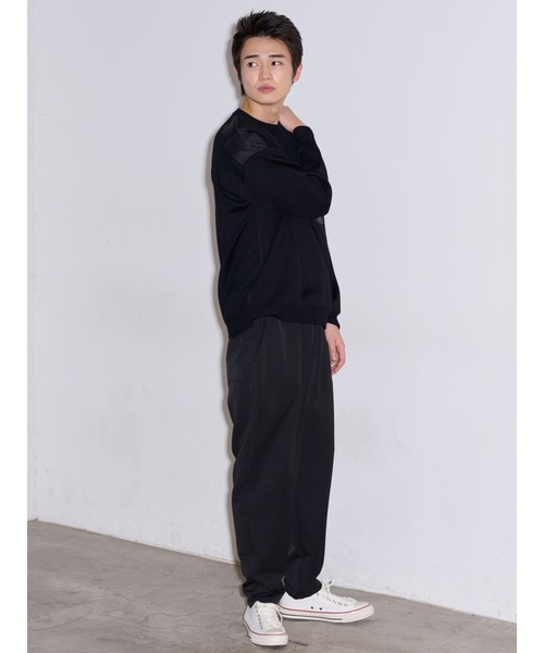 COTORICA(コトリカ)の「ミリタリーパッチクルーネックニット(ニット/セーター・メンズ・ブラック/オリーブ・MEDIUM/LARGE)」の7枚目の写真