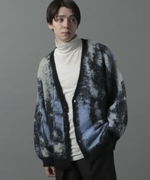HARE | アブストラクトカラーモヘヤカーディガン(HARE)(カーディガン/ボレロ)