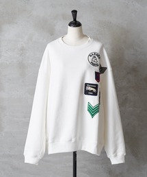 BEARDSLEY | 《FRIPIER・ユニセックス》ワッペントレーナー(Tシャツ/カットソー)