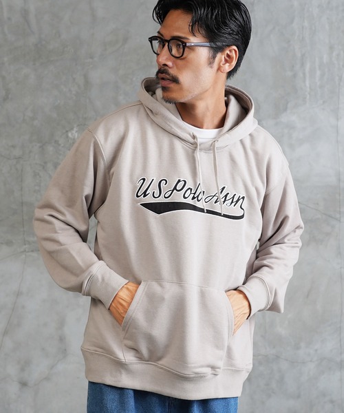 U.S. POLO ASSN.（ユーエスポロアッスン）の「US.POLO ASSN./ユーエスポロアッスン ブランド別注 裏毛スウェット プルオーバー フーディー パーカー（パーカー・メンズ・ブラック×ホワイト/グレー系その他/グレー系その他2/ホワイト×ブラック/ブルー系その他/ブラック系その他/ネイビー/グリーン系その他/グリーン/グレー系その他3/ホワイト系その他/ブルー系その他2/グレー系その他4・MEDIUM/LARGE）」の8枚目の写真