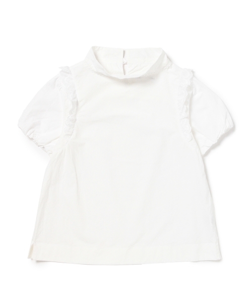 BEAMS BOY（ビームスボーイ）の「TORI-TO / スモッグ ショートスリーブ シャツ（シャツ/ブラウス・レディース・ホワイト/ネイビー・ONE SIZE）」の11枚目の写真