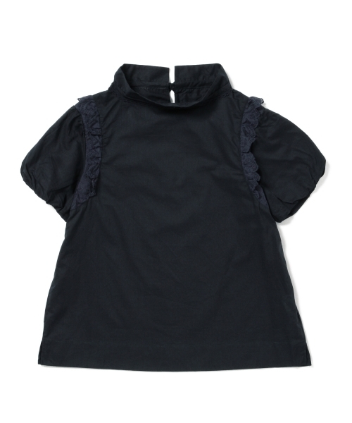 BEAMS BOY（ビームスボーイ）の「TORI-TO / スモッグ ショートスリーブ シャツ（シャツ/ブラウス・レディース・ホワイト/ネイビー・ONE SIZE）」の12枚目の写真