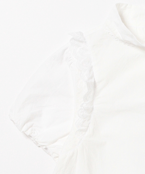 BEAMS BOY（ビームスボーイ）の「TORI-TO / スモッグ ショートスリーブ シャツ（シャツ/ブラウス・レディース・ホワイト/ネイビー・ONE SIZE）」の22枚目の写真