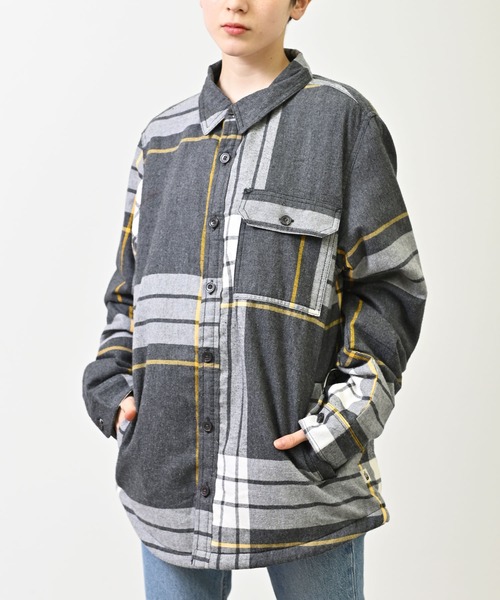 THE NORTH FACE（ザノースフェイス）の「THE NORTH FACE ザ ノースフェイス 裏ボア フリース シャツジャケット（シャツ/ブラウス・レディース・グリーン/グレー/ブラウン/レッド/その他・S/M/L）」の2枚目の写真