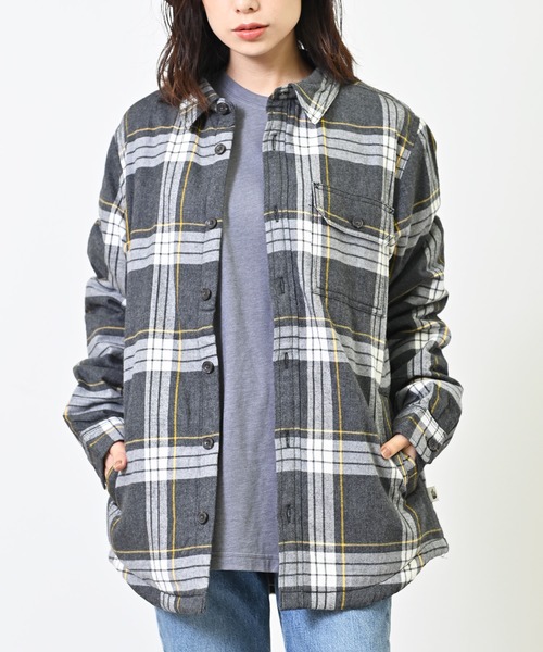 THE NORTH FACE（ザノースフェイス）の「THE NORTH FACE ザ ノースフェイス 裏ボア フリース シャツジャケット（シャツ/ブラウス・レディース・グリーン/グレー/ブラウン/レッド/その他・S/M/L）」の5枚目の写真