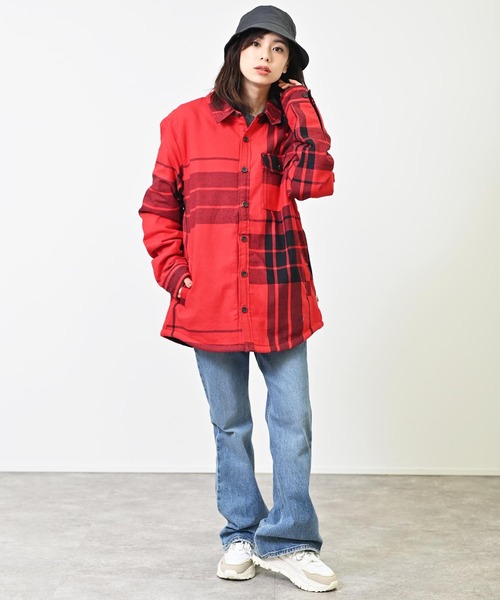 THE NORTH FACE（ザノースフェイス）の「THE NORTH FACE ザ ノースフェイス 裏ボア フリース シャツジャケット（シャツ/ブラウス・レディース・グリーン/グレー/ブラウン/レッド/その他・S/M/L）」の21枚目の写真