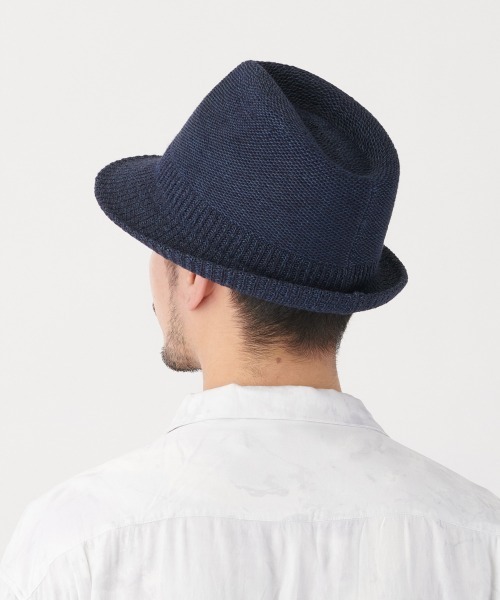 CASTANO（カスターノ）の「CASTANO AG+ CT THERMO FEDORA（ハット・メンズ・ネイビー/ベージュ/ブラック・58cm/62cm）」の9枚目の写真