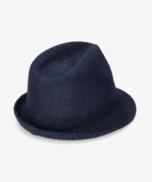 CASTANO（カスターノ）の「CASTANO AG+ CT THERMO FEDORA（ハット・メンズ・ネイビー/ベージュ/ブラック・58cm/62cm）」の7枚目の写真