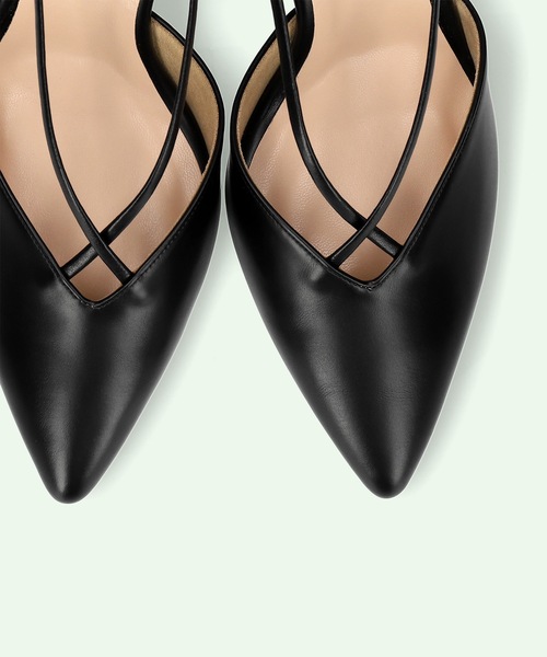 MAMIAN（マミアン）の「クロス&バックストラップ パンプス (7.0cmヒール)（パンプス・レディース・ブラック/ベージュ系その他/グレイッシュベージュ・LL/S/M/L）」の13枚目の写真