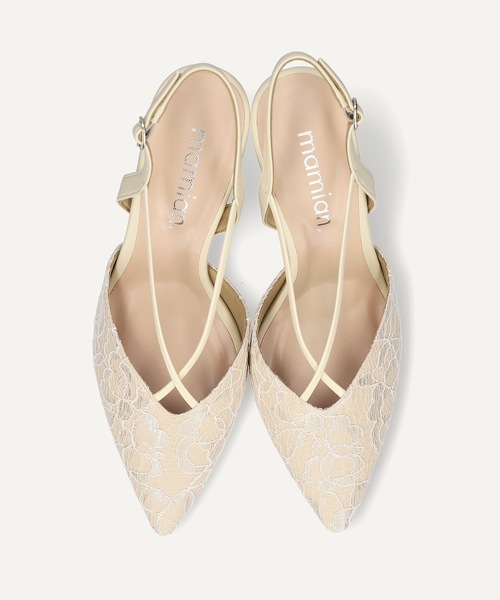 MAMIAN（マミアン）の「クロス&バックストラップ パンプス (7.0cmヒール)（パンプス・レディース・ブラック/ベージュ系その他/グレイッシュベージュ・LL/S/M/L）」の15枚目の写真