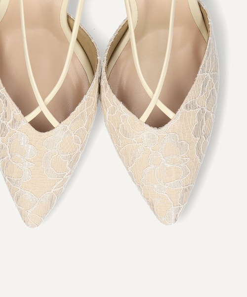 MAMIAN（マミアン）の「クロス&バックストラップ パンプス (7.0cmヒール)（パンプス・レディース・ブラック/ベージュ系その他/グレイッシュベージュ・LL/S/M/L）」の12枚目の写真