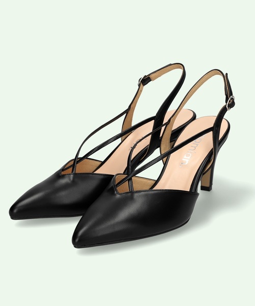 MAMIAN（マミアン）の「クロス&バックストラップ パンプス (7.0cmヒール)（パンプス・レディース・ブラック/ベージュ系その他/グレイッシュベージュ・LL/S/M/L）」の19枚目の写真