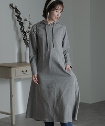 ミニ裏毛リラクシングワンピース