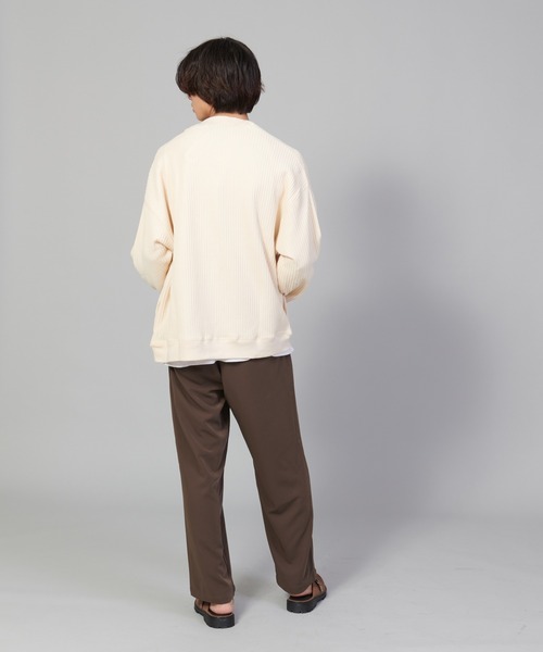 UNIIT（ユニット）の「【UNIIT/ユニット】ビッグワッフルカーディガン（カーディガン/ボレロ・メンズ・アイボリー/ブラック/グリーン・LARGE/SMALL/MEDIUM）」の17枚目の写真