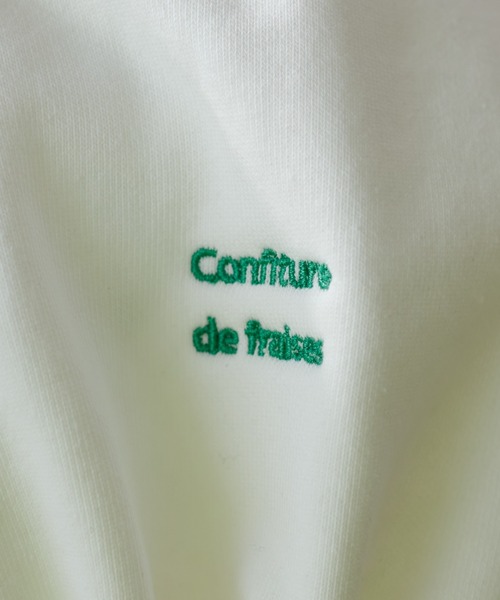 natural couture（ナチュラルクチュール）の「袖口刺繍コンパクト裏毛プルオーバー（Tシャツ/カットソー・レディース・オフホワイト/スミクロ/ライトグレー/レッド・FREE）」の9枚目の写真