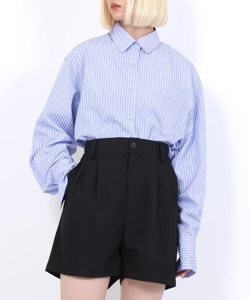 PUNYUS（プニュズ）の「2タックショートパンツ（その他パンツ・レディース・ブラック/オレンジ・1/2/4/3）」の2枚目の写真