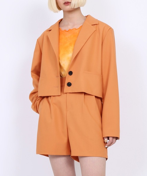 PUNYUS（プニュズ）の「2タックショートパンツ（その他パンツ・レディース・ブラック/オレンジ・1/2/4/3）」の12枚目の写真