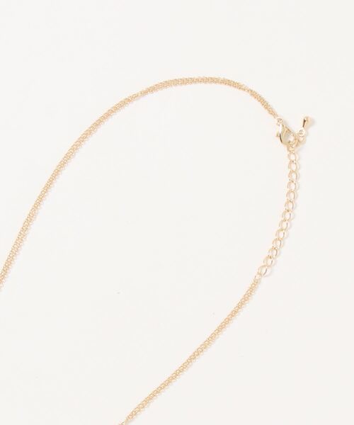 natural couture（ナチュラルクチュール）の「2連パール×ビジューネックレス（ネックレス・レディース・シルバー/ゴールド・FREE）」の4枚目の写真