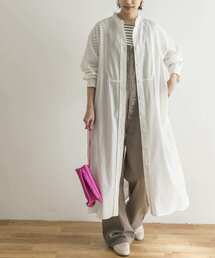 URBAN RESEARCH | フリルカラーシャツワンピース(ワンピース)